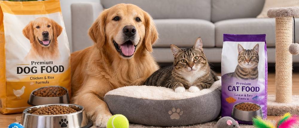 Dog and cat lying together